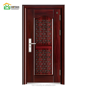 <span class=keywords><strong>Porte</strong></span> intérieure en bois simple rouge, motifs stratifiés, chambre à coucher, <span class=keywords><strong>porte</strong></span> en bois de chauffage - Product Image 2