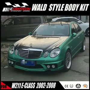顶级质量wd风格的FRP材料bodkit用于bens W211 E级轿车2002-2008