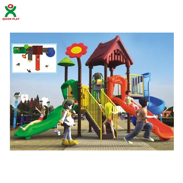 Hochwertiges grünes Produkt Kindergarten Spielgeräte QX-033B/Kinderspiel platz Geräte/Spielgeräte Hersteller