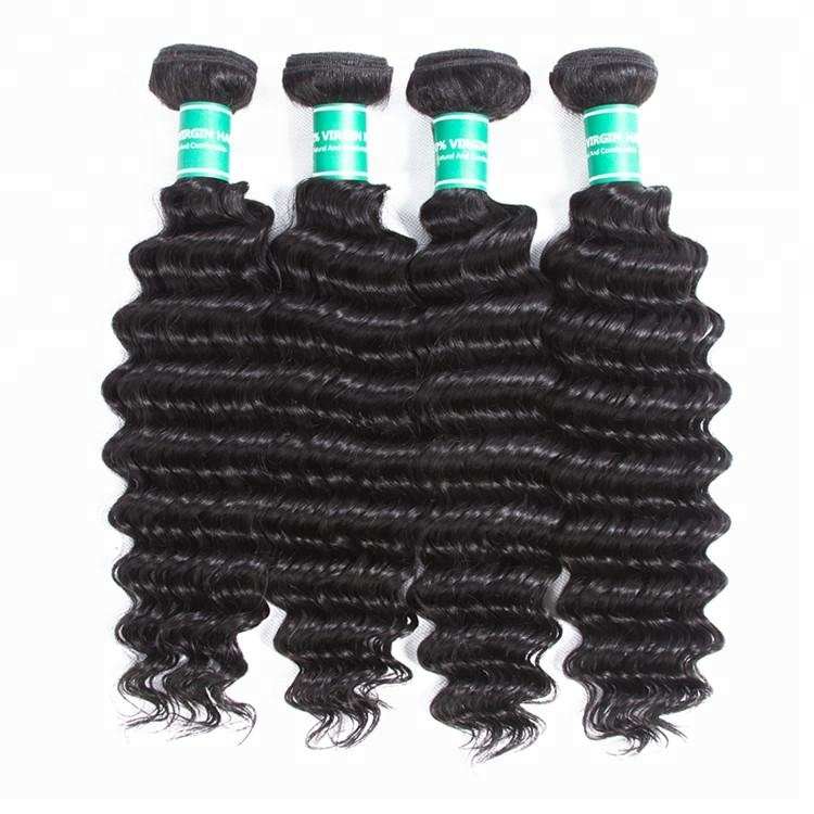 Wholesale Top 8A Malaysian Deep Wave Virgin Hair Bundles 3Pcs Lot With Silk Base Top Closure Free Shipping