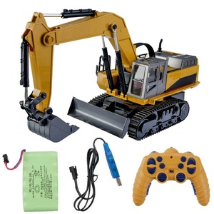 Vehículo de Ingeniería de Construcción con Control Remoto a Escala 1:16 de 2.4G y 14 Canales, Excavadora de Metal <span class=keywords><strong>Rc</strong></span> de Juguete en Venta - Product Image 5