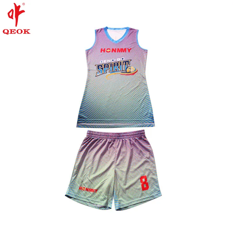 Ladies basketball team custom design basketball uniform