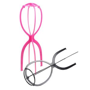 Para AliLeader, soporte de exhibición de peluca plegable portátil, gorro de sombrero de plástico alto colorido, soporte para el cabello para pelucas largas, herramientas de extensión de cabello - Product Image 3