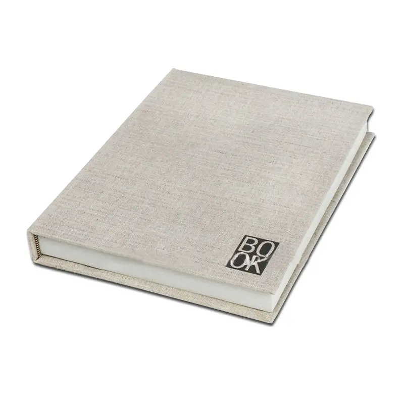 Linen fabric hardcover book printing service