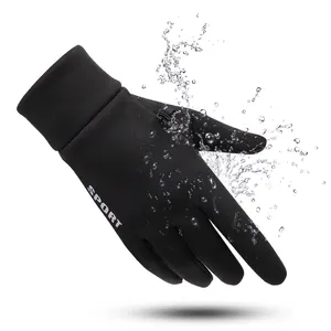 Luvas de ciclismo impermeáveis para o inverno, luva esportiva de neve para homem