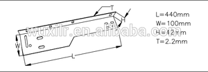 Usine vente porte matériel piste industrielle industrielle <span class=keywords><strong>Angle</strong></span> <span class=keywords><strong>d</strong></span>'articulation fer galvanisé personnalisé support - Product Image 3