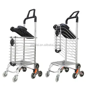 Chinese supplier multi-function supermarket folding shopping trolley