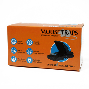 6 PIÈCES Humain Intelligent Sensible ABS Mousqueton Multi Capture Automatique à Ressort de Printemps Pour <span class=keywords><strong>Chat</strong></span> Noir En Plastique Souris Rat Piège À Souris - Product Image 5