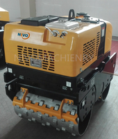 Nivo NV301 848kg, mini rouleau compresseur à Double tambour télécommandé, petit compacteur à rouleaux d'asphalte, pièces ou tampons, moteur EPA