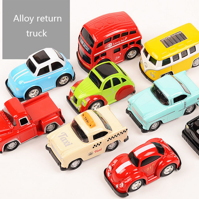 Детские игрушки, мультяшная модель автомобиля из сплава, старая машина, детские игрушки