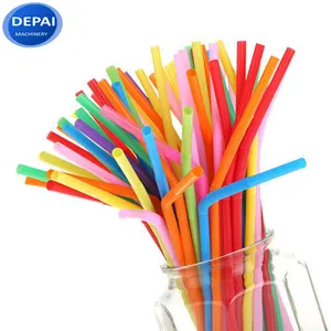 High quality plastic material flexible drinking straw making machine