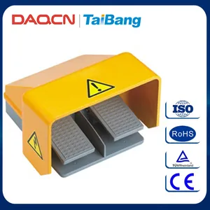 DAQCN China Best-Seller de Plástico Industrial de Metal Botón Pulsador Interruptor de Pie