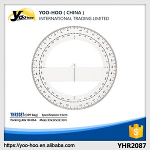 Vật liệu khác trong suốt 10cm/4 inch đường kính 360 độ thẳng Cai Trị cho bản vẽ và soạn thảo - Product Image 5