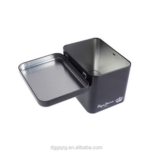 Vente en gros <span class=keywords><strong>de</strong></span> boîte <span class=keywords><strong>de</strong></span> luxe en métal avec impression personnalisée <span class=keywords><strong>de</strong></span> <span class=keywords><strong>marque</strong></span> design emballage fossile boîte carrée rectangulaire vide en fer blanc pour <span class=keywords><strong>montre</strong></span> - Product Image 2