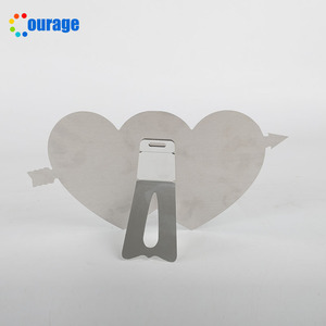 <strong>Double</strong> Heart Sublimation Aluminum Blanks <strong>Photo</strong> <strong>Frame</strong> LBH-004 - Product Image 3