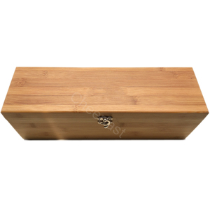 Cheerfast Nhà Sản Xuất Bán Rượu Vang Bằng Gỗ Trang Trí Tàu Sân Bay Hộp Quà Tặng Lưu Trữ Rượu Vang Mang Trường Hợp Gỗ Tre Chai Hộp Rượu Vang - Product Image 2