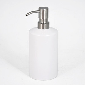 Distributeur de savon pour les mains en céramique blanche de fabrication spéciale, élégant flacon à bulles de savon en mousse pour usage domestique, hôtel ou toilette - Product Image 4