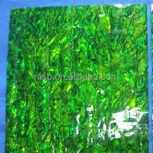Green Colour New Zealand Paua Shell Veneer, Abalone Shell Sheets
