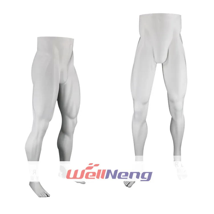 Fiberglass lower body muscle fitness male athletic leg mannequin big muscle legs forms for sportswear pants store display