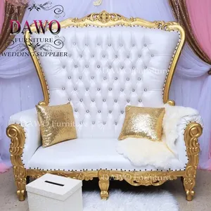 Grosir Kualitas Tinggi Sofa Pernikahan King Throne Sofa Queen Sofa