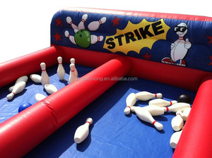 Alta calidad al aire libre inflable callejón bolos carril doble para la venta - Product Image 2
