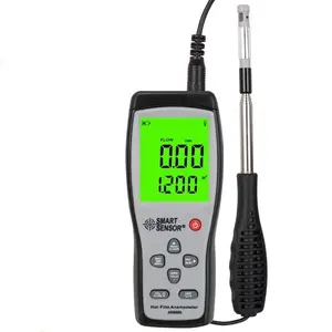 Digitale Heißer-film-Anemometer Wind Geschwindigkeit meter Luft Geschwindigkeit wth temperatur messung 40 mt/s Daten Halten zu PC über USB