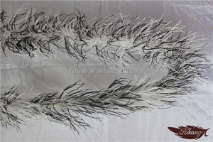 <span class=keywords><strong>Plumas</strong></span> artesanales 72 "2 Capas <span class=keywords><strong>de</strong></span> Blanco/Negro Mix <span class=keywords><strong>Boas</strong></span> <span class=keywords><strong>de</strong></span> <span class=keywords><strong>Plumas</strong></span> <span class=keywords><strong>de</strong></span> Avestruz - Product Image 2