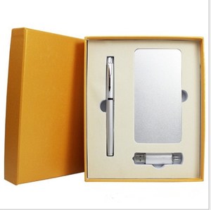 Bộ Quà Tặng Tiện Ích Công Nghệ Khuyến <span class=keywords><strong>M</strong></span>ại In Logo Tùy Chỉnh Bộ Sạc Dự Phòng <span class=keywords><strong>M</strong></span>ỏng Cầ<span class=keywords><strong>m</strong></span> Tay 6000MAh Kè<span class=keywords><strong>m</strong></span> Ổ Usb Và Bút - Product Image 3