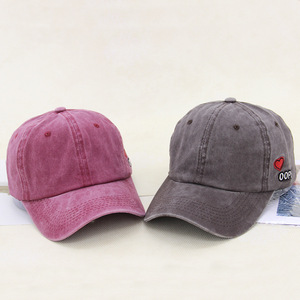 bordado oops tela de mezclilla de algodón de amor lavado sombrero de <span class=keywords><strong>gorra</strong></span> de béisbol 6panels <span class=keywords><strong>gorra</strong></span> de deporte - Product Image 1