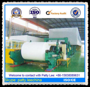 1575mm Tipo de 8-10 ton / día tipo de papel de molde cilíndrico de residuos, reciclaje de pulpa virgen papel de escribir que hac - Product Image 3