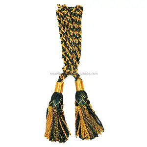 Pompon de cordon de Bugle OEM vente en gros cordon de rayonne et gland pour l'affichage sur les mâts de drapeaux sac de Bagpipe personnalisé couvertures cordon de Drone fait à la main