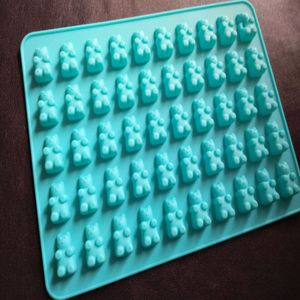 Dễ dàng phát hành thân thiện với môi thực phẩm lớp 50 sâu răng Ice Cube Bánh sô cô la khuôn mẫu <span class=keywords><strong>mini</strong></span> gấu Silicone Gummy kẹo khuôn mẫu tùy chỉnh - Product Image 3