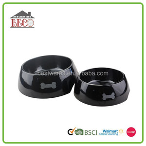 2015 súper ventas negro circular <span class=keywords><strong>de</strong></span> melamina tazón para <span class=keywords><strong>mascotas</strong></span> <span class=keywords><strong>de</strong></span> eliminación <span class=keywords><strong>de</strong></span> conjuntos - Product Image 1
