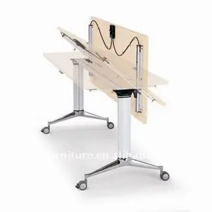 Modern Mobile Training Table With Modesty Panel