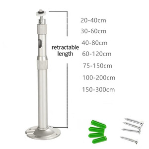 Góc Điều Chỉnh Chiều Dài Hợp Kim Nhôm Mini Máy Chiếu Giá Treo Tường Và Trần Cho Máy Chiếu Camera CCTV DVR - Product Image 4