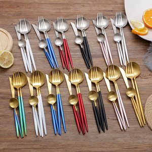 <span class=keywords><strong>Posate</strong></span> in Rame e <span class=keywords><strong>Acciaio</strong></span> Inossidabile con Finitura Opaca <span class=keywords><strong>Oro</strong></span> Rosa in Offerta - Product Image 6