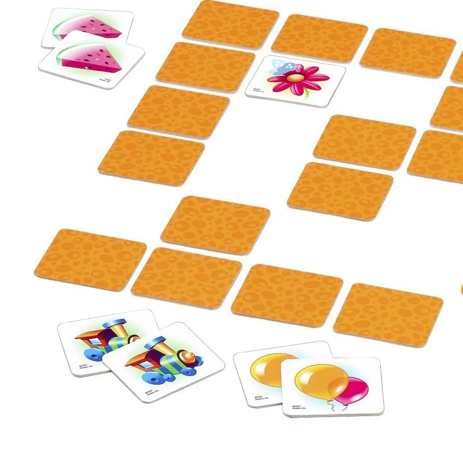 الجملة OEM الاطفال لعبة مطابقة لعبة للمتعة يموت قطع بطاقات مع صينية بلاستيكية
