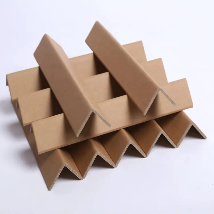 Hot Sell Corrugated Cardboard Packaging Corners Edge Protector Cardboard Angles Paper PAPER CORNER Edge Protectors For Pallets