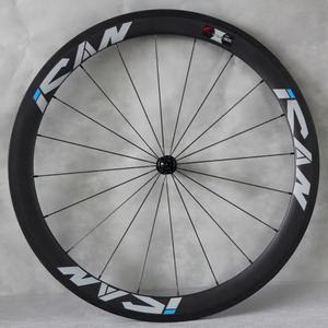 <span class=keywords><strong>ICAN</strong></span> — roues de bicyclette en carbone 700c, jeu de roues de bicyclette en carbone de 50mm à rayons c-ray et v-brake - Product Image 6