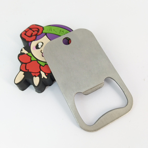 De metal de encargo etiqueta de perro botella destapador key chain - Product Image 1