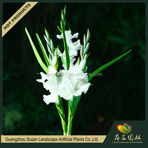 Meilleur qualité PU real touch <span class=keywords><strong>glaïeul</strong></span> fleur faible coût faux artificielle fleurs décoration - Product Image 6