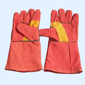 Guanti da Saldatura Economici in Pelle Bovina Dorata da 14 Pollici - Product Image 6