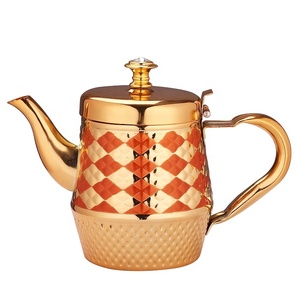 Théière en acier inoxydable personnalisée <span class=keywords><strong>de</strong></span> luxe au <span class=keywords><strong>Maroc</strong></span> avec motif en diamant grande capacité <span class=keywords><strong>de</strong></span> service pour l'<span class=keywords><strong>eau</strong></span> thé bureau à domicile Restaurant <span class=keywords><strong>utilisation</strong></span> - Product Image 4