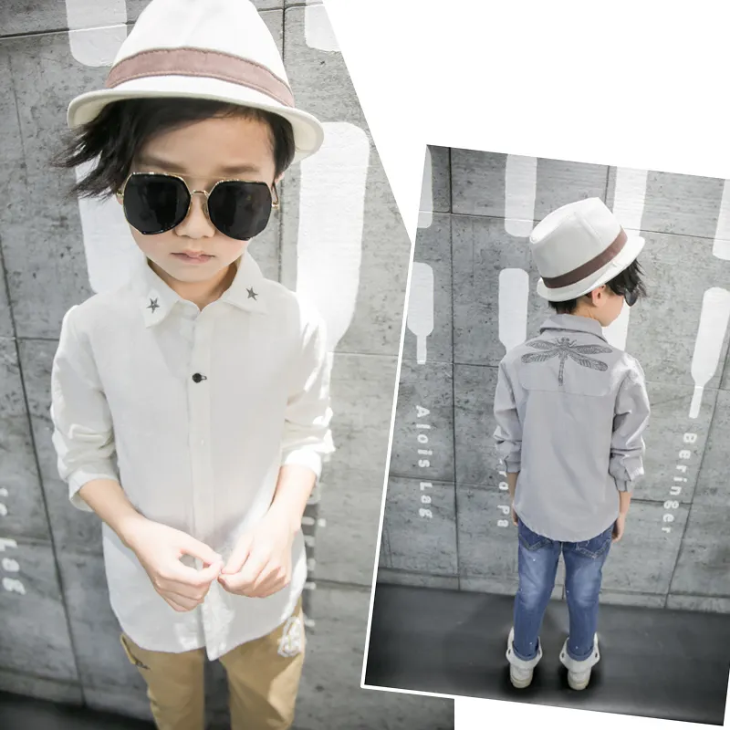 アリババ中国子供服店子供男の子のかわいいカジュアルウェアシャツ