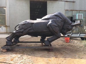 Escultura de Toro Decorativa Abstracta para Jardín, para Exteriores - Product Image 3