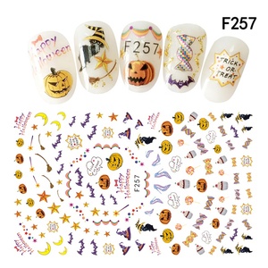 Misscheering New <span class=keywords><strong>Skull</strong></span> pompak Halloween adesivi per <span class=keywords><strong>Nail</strong></span> Art decorazioni adesivi 3d salone di bellezza adesivi per unghie