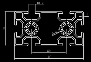 Profil ekstrusi aluminium Anodized Slot standar Eropa T Slot Led ekstrusi profil aluminium 50100 - Product Image 6