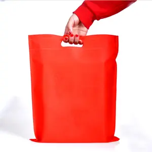 Hot Sale Customized Ultrasonic D Cut Non Woven Rice Bag Shopping Bag D Cut Wholesale