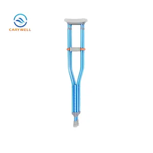 Royal Blue Color Adjustable Aluminum Disabled Crutches for Adults