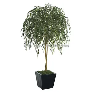 LSD-20160308710 Slender artificial weeping willow tree / fake willow bonsai tree / green artificial osier